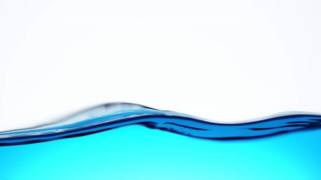 Super Slow Motion Shot of Clear Waving Water Background at 1000 fps.