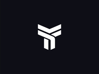 letter Y monogram logo design template