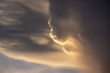 The sky is cloudy natural beauty from Ratchaburi Province Thailand
