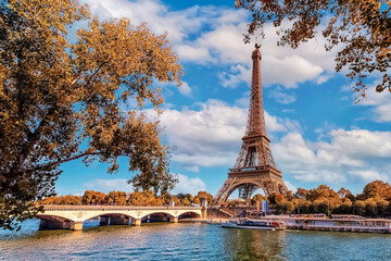 Eiffel tower in Paris city
