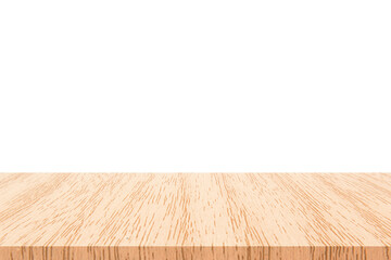empty wooden table on wooden floor