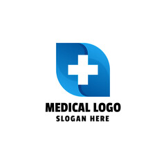 Obraz premium Medical Gradient Logo Template
