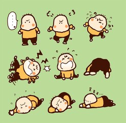 イヤイヤ発動した時のレベル1～9まで。