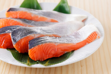 銀鮭の切り身　Silver salmon fillet