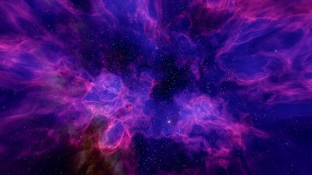 red-violet nebula in outer space, horsehead nebula, unusual colorful nebula in a distant galaxy, red nebula 3d render	