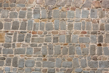 Plakat Architecture textures, detailed and rustic of paired masonry granite, traditional spanish granite wall