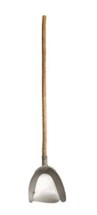shovel from cereals, isolated on white background