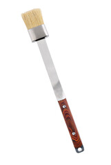 precious barbecue brush with wooden handle, isolated on white background