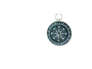 Compass isolated on white background with copy space.