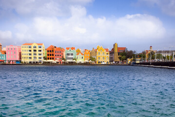 Obraz premium Downtown of Willemstad, Curacao, ABC, Netherlands