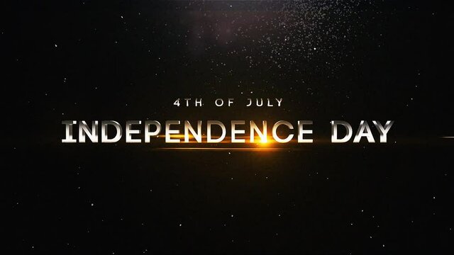 July 4th independence day celebration, Memorial Day of USA. Fourth of July fireworks design isolated on black background . Happy Independence day USA celebrations white particles background.