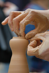 도자기 물레 성형 Porcelain spinning wheel molding 