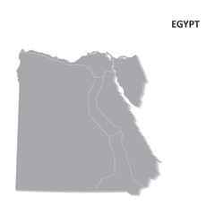 Vector Egypt map