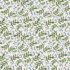 Seamless botanical light pattern with forget-me-nots
