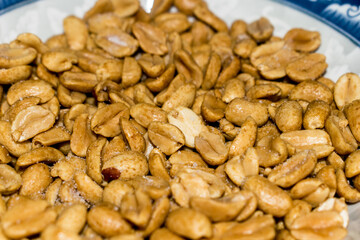 Peanuts fried with salt.No shell. Full picture.