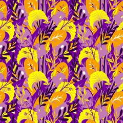 Fototapeta na wymiar Seamless abstract pattern. Jungle design for fabric, textile, wallpaper and packaging 