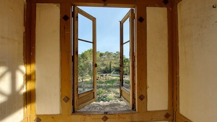 ventanas vistas casa madera viejo urbex