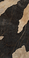 dark brown marble texture with beige patch 