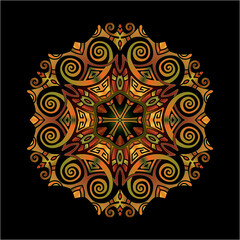 mandala art ornament for printing