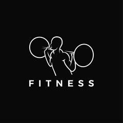 Fitness Logo Man Powerlifting