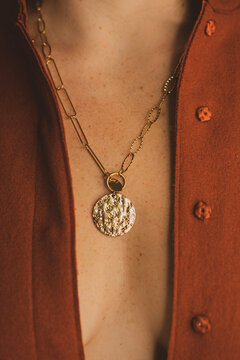necklace and earrings