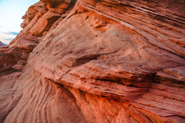 Red Sandstone Rocks in a Canyon in Page, Arizona