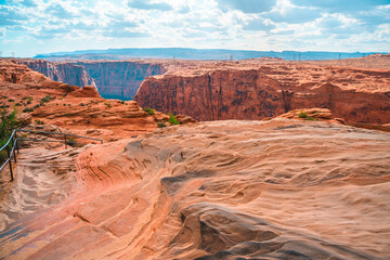 Red Sandstone Rocks in a Canyon in Page, Arizona