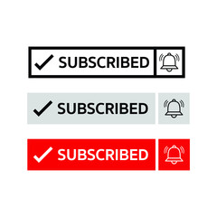 subscribe button for following the information on social online application, subscription sign to be the membership