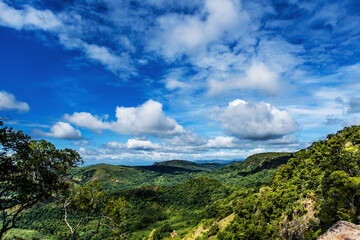 Beautiful View of Upper Diyaluma Waterfall, Sri Lanka