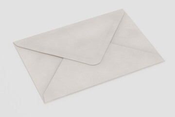 Realistic 3D Render of Paper Envelope