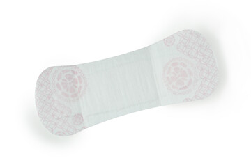 Fresh sanitary pad isolated on white background