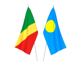 Palau and Republic of the Congo flags