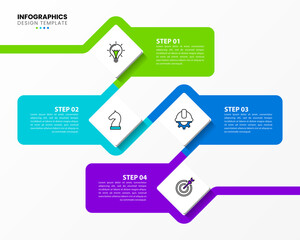 Infographic design template. Creative concept with 4 steps