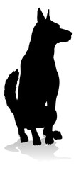 Dog Silhouette Pet Animal