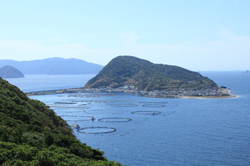 高知県　柏島と漁場風景
