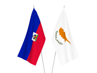 Republic of Haiti and Cyprus flags