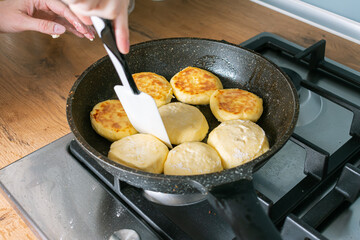 Homemade cakes. Dough preparation