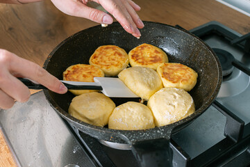 Homemade cakes. Dough preparation