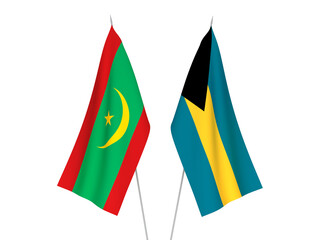 Commonwealth of The Bahamas and Islamic Republic of Mauritania flags