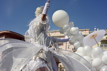 Manifestazione di carnevale di Sanremo - obrazy, fototapety, plakaty