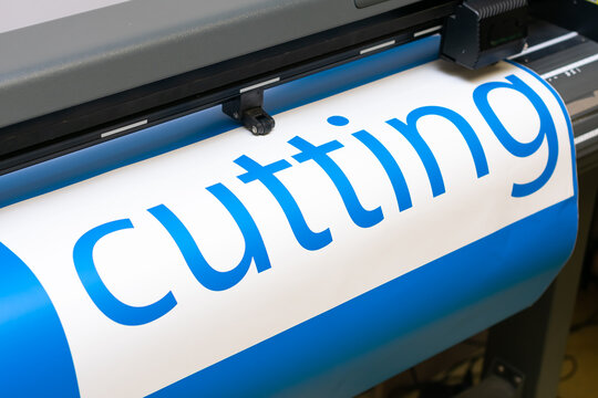 Cutting machine stickers. Cutting plotter