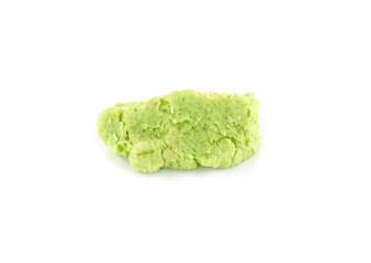 wasabi isolated on white background