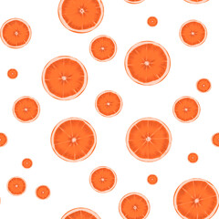 Pattern desing with orange oranges