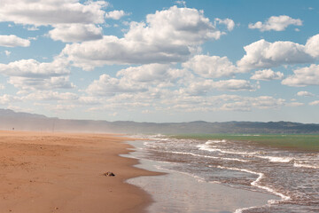 Famous Delta del Ebro beach called 