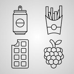 Food Icon Set Vector illustration EPS