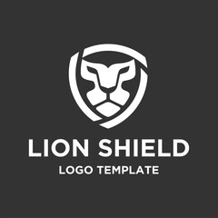 Lion and shield logo combination