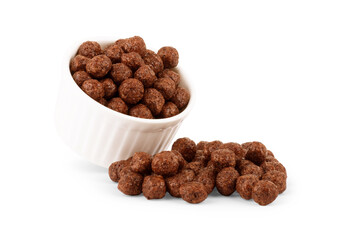Cereal isolated on white background