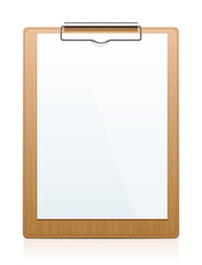 Vector illustration of a classic clipboard.