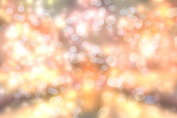 abstract bright orange bokeh beautiful and romantic background.