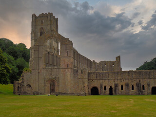 Fototapeta premium an old church ruin from the middle age